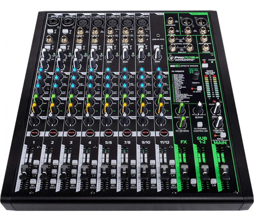 Mezcladora Mackie Profx12v3 Con Efectos Y Usb 12 Canales