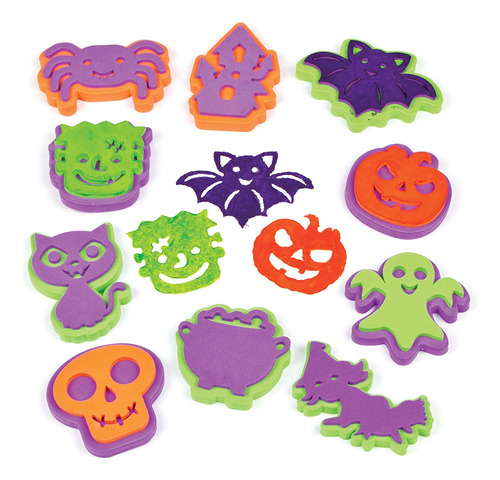 Baker Ross Af703 - Sellos De Halloween, Paquete De 10 Unidad