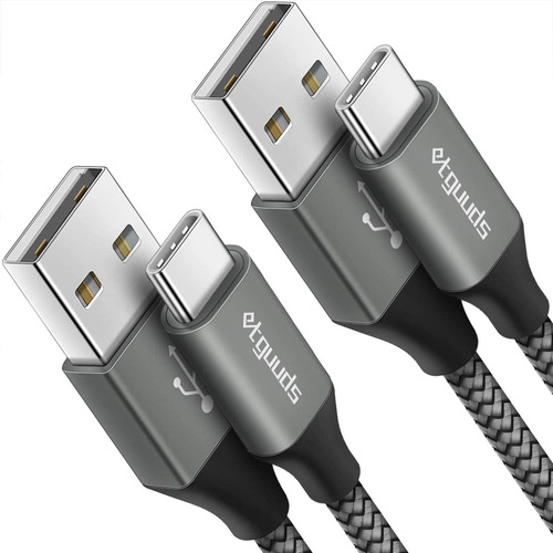 Etguuds 4 Pie 2 Cable Usb C 3a Carga Rapida Tipo Trenzado S9