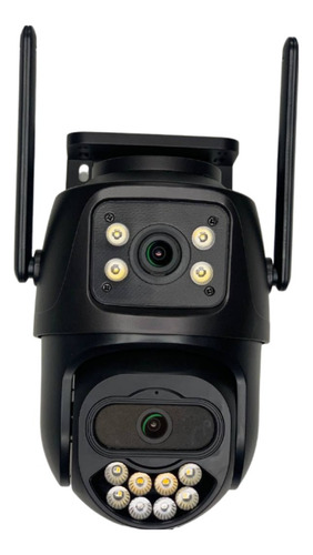 Câmera Wi-fi Duas Lentes 4mp/4k Duas Imagens Externas Onvif Cor Preto