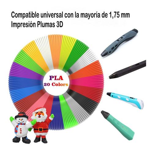 Imagen 1 de 6 de Filamento De Pla Para Pluma 3d Dikale 120 Metros 1.75 Mm