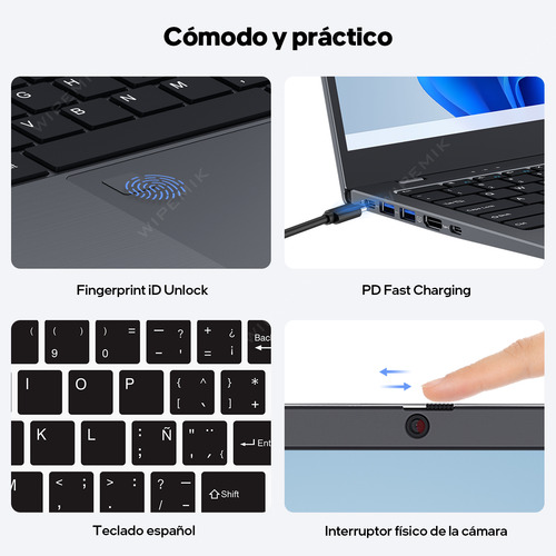 Laptop Intel N95 Ddr5 4 Núcleos 12gb Ram 1000gb Ssd Notebook