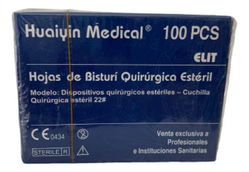Hojas De Bisturí Huayin Medical/meiyi - Caja X 100 Unidades 