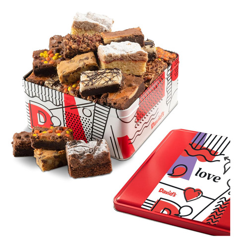 David's Cookies Surtido De Brownies Y Pastel De Migas En Lat