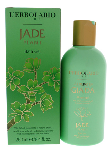 L'erbolario Gel De Bano De Plantas De Jade, Fragancia Verde 