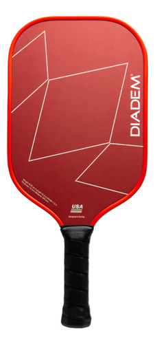 Paleta De Pickleball Diadem First Responder 16mm Color Rojo