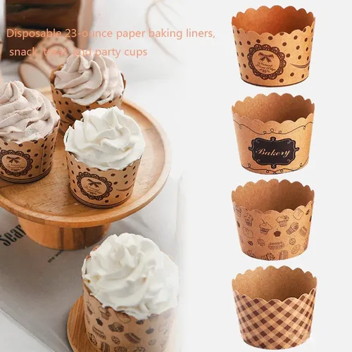 Pack 12 Moldes De Papel Para Cupcake Molde Decoración Muffin