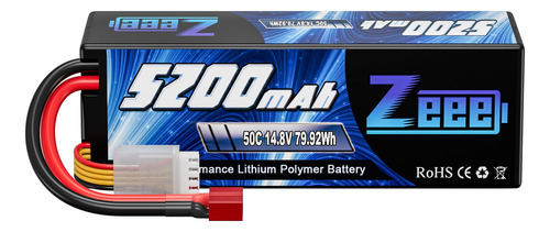 Zeee 4s Lipo Battery Mah 14.8v 50c Hard Case Rc Battery Dea.