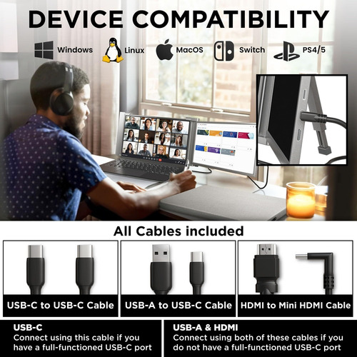 Extensor De Monitor De Portátil Doble De Portátil 15.4 PuLG