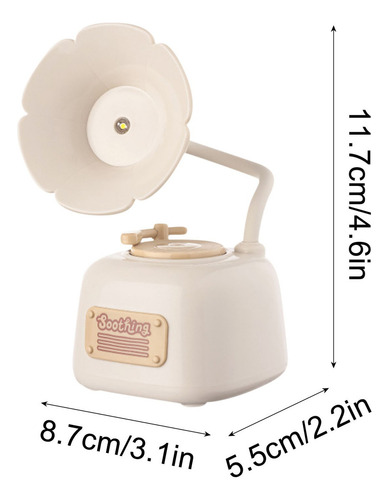 Lámpara De Mesa Con Fonógrafo Retro P Night Lights, Decoraci