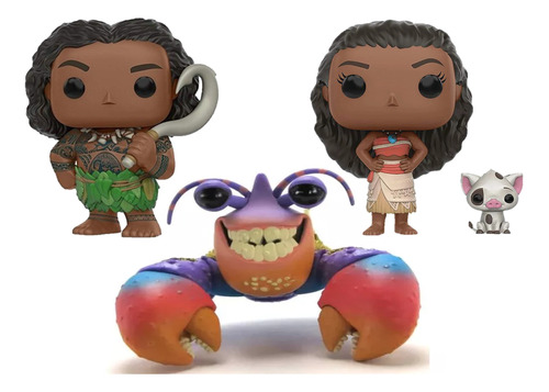 Funko Pop Disney * Moana W/ Pua & Maui & Tamatoa