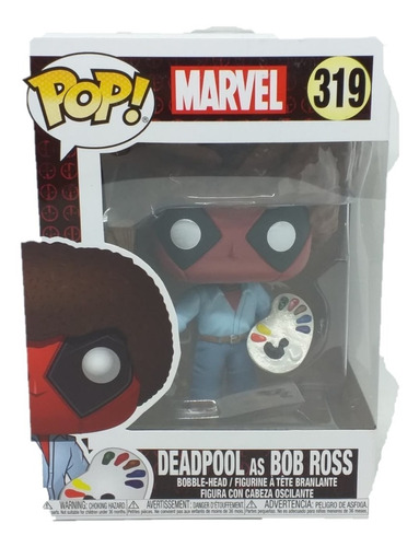 Funko Pop Marvel Deadpool As Bob Ross #319