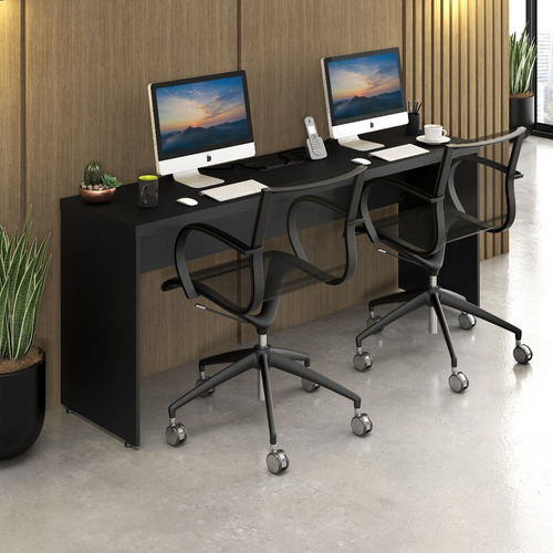 Imagem 1 de 6 de Mesa 1.80 Escritório Escrivaninha Tampo 40 Pronta Entrega