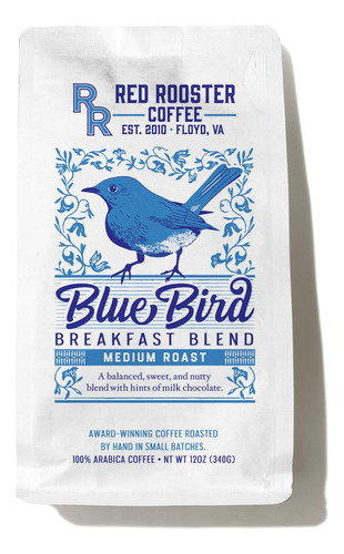 , Blue Bird Breakfast Blend, 12 Oz De Grano Entero