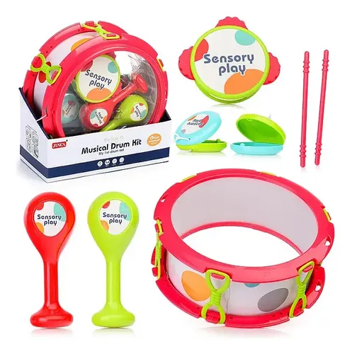 Set De Instrumentos Musicales De Madera Exyvox – 12 Piezas De Percusión Para Niños, Juguetes Educativos Montessori De Regalo Para Cumpleaños O Navidad