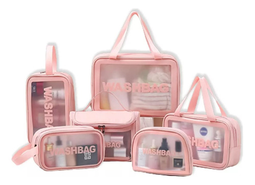 Pack X6 Bolso De Viaje Cosmetiquero Nececer Premium