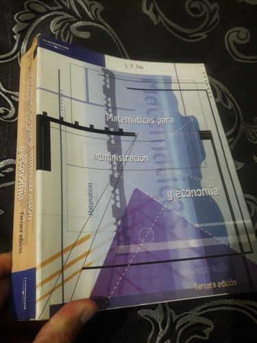 Libro Matemáticas Para Administración Y Economía Tan