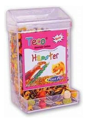 Teco Alimentador Contínuo Para Hamster Em Acrilico