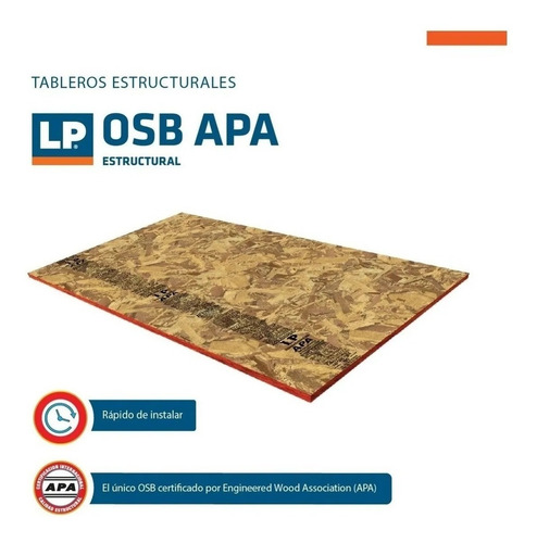Placa Osb Fenolico Lp 18.3 Mm Apa Estructural Pino