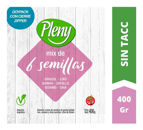 Mix De 6 Semillas X 400 G. - Libre De Gluten Sin Tacc