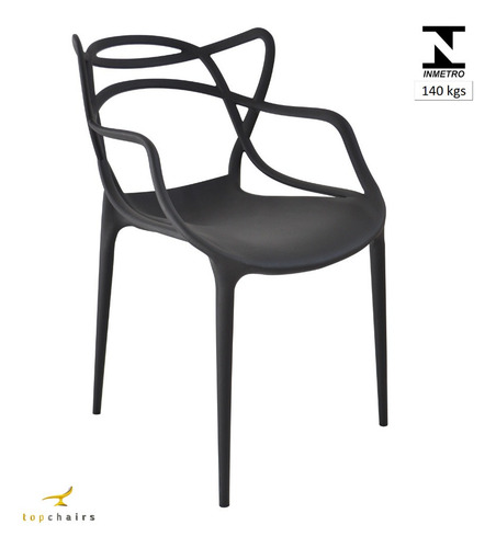 4 Cadeiras Allegra Preto Área Gourmet Lazer Jardim Cozinha