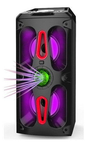 Alto-falante portátil Sanyo BTH25 com bluetooth preto 220V
