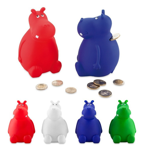 Alcancia Hipopotamo Hippo En Pvc, Para Niños