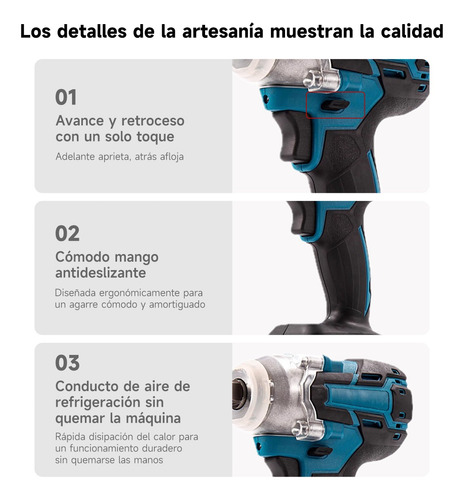 Atornillador Inalambrico Pistola De Impacto Herramientas