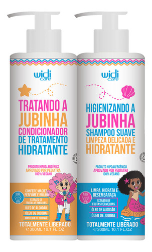 Kit Widi Care Jubinha Infantil Shampoo Condicionador 300ml