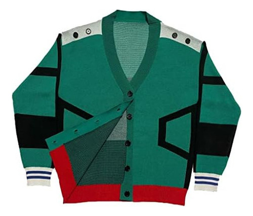 2024 Mha Izuku Midoriya Suéter Midoriya Izuku Deku Cosplay