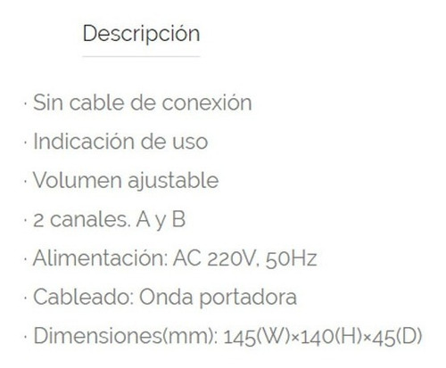 Imagen 4 de 6 de Intercomunicador Commax Wi-2b Onda Portadora