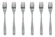 Comprar Set X6 Tenedor Postre Helado Acero Inoxidable Carol Cubierto