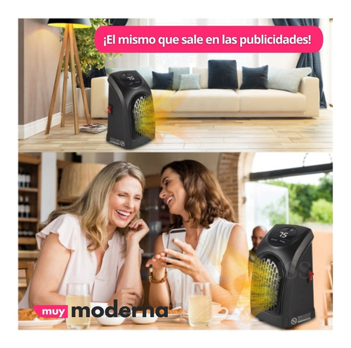 Calefactor De Pared Electrico Estufa Enchufe Caloventilador