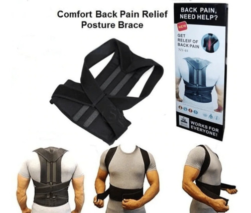 Imagen 3 de 6 de Pack 2 Corrector De Postura Espalda Unisex Talla S