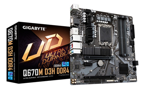 Tarjeta Madre Gigabyte Micro-atx Q670m D3h Ddr4 1700 Q670 Ex