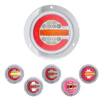 Comprar Plafon 12 Led Gel Redondo Aro Plasma Estrobo 4 PuLG 12-24v F