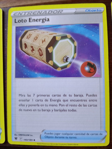 Proxy/repli Carta Pokemon Loto Energia