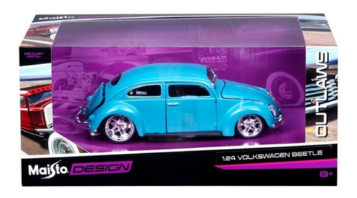 Imagen 6 de 7 de Escarabajo Volkswagen Beetle Maisto Desing Esc 1/24 La Plata