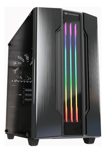 Armário de computador desktop Cougar Gemini Gemini M Iron Grey preto