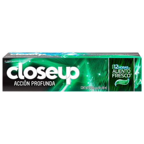 Imagen 2 de 2 de Pasta dental Closeup Acción Profunda Menthol Paradise en gel 90 g