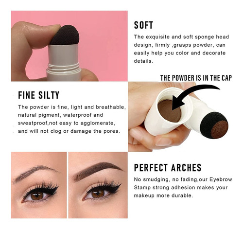 Kit De Plantillas De Sellos Para Cejas Con Kit De Plantillas