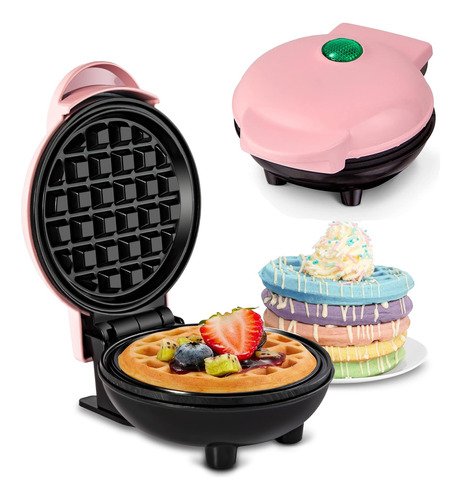 Mini Máquina Hacer Waffles Chaffle Maker Compacto Fácil Limp