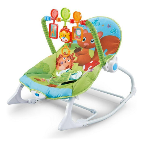 Cadeira Bebê Descanso Balanço Musical Vibratória Esquilinho