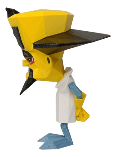 Boneco Premium Crash Bandicoot Playstation Neo Cortex Lowpol