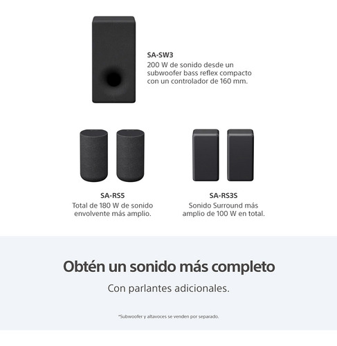Sony Soundbar De 3.1 Canales 360 Spatial Mapping Ht-a3000