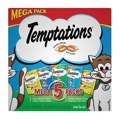 Tentaciones Whiskas Mega Pack Cat Trata Sabores Surtidos 63 