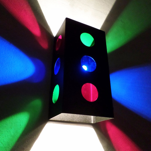Imagen 1 de 6 de Pack X8 Luces Para Ambientar Tu Resto Bar Local Rgb Tricolor