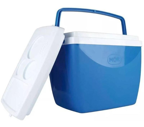 Caixa Térmica 18 Litros Azul Para Até 24 Latinhas 350ml Mor
