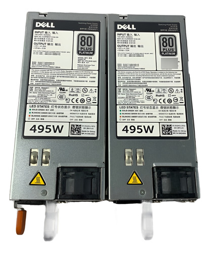 Fuente De Poder Dell 495w Poweredge R530 T440 R730 N24mj
