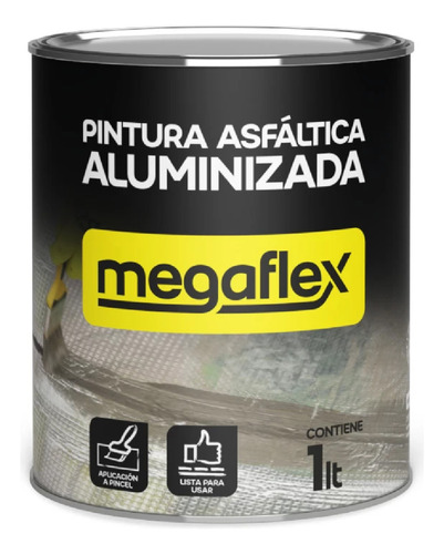 Pintura Asfaltica Aluminizada X 1 Lt Megaflex